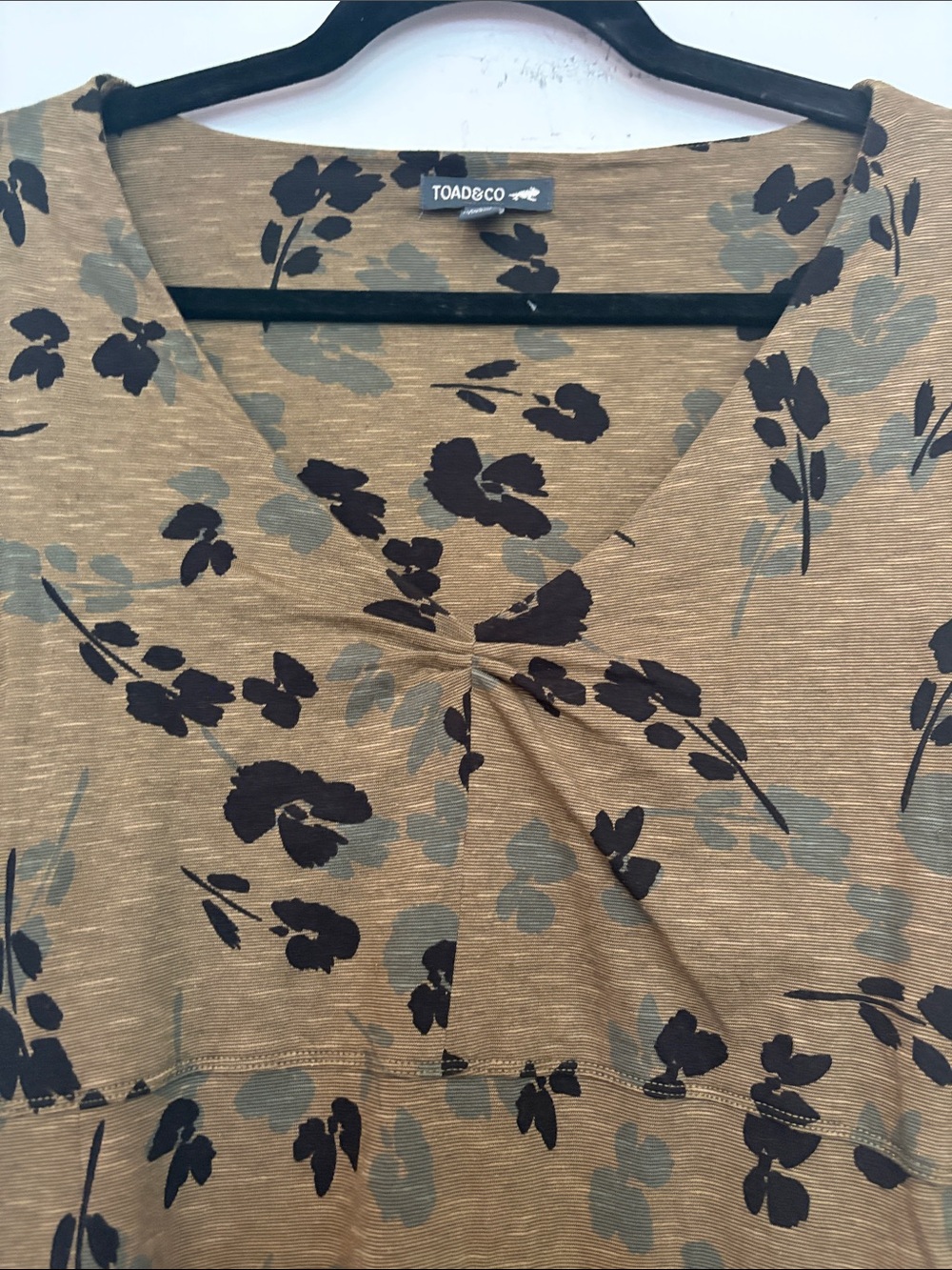 Toad&Co Women's Rosalinda Dress — Gourd Floral / Ikat Print Sz M - Picture 5 of 8